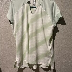 Women's Light Green Athletic Top Women’s Heat.RDY Golf Polo Top Like New NWOT Pa
